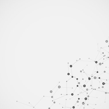 Bilim molekülü tasarımı. Vektör arkaplanı