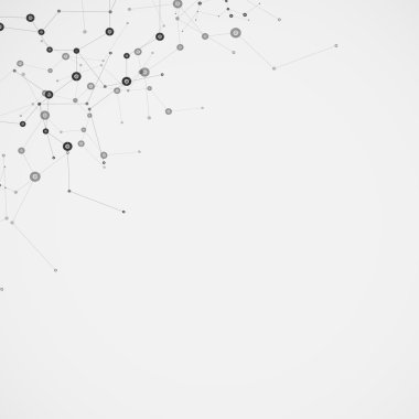 Bilim molekülü tasarımı. Vektör arkaplanı