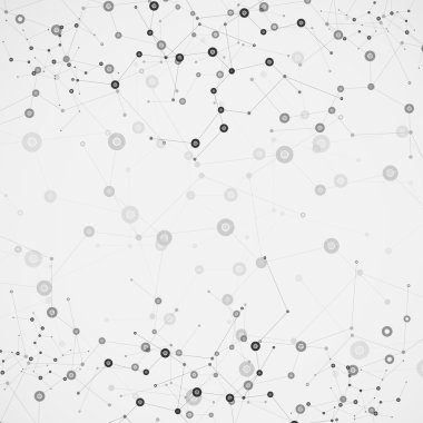 Bilim molekülü tasarımı. Vektör arkaplanı