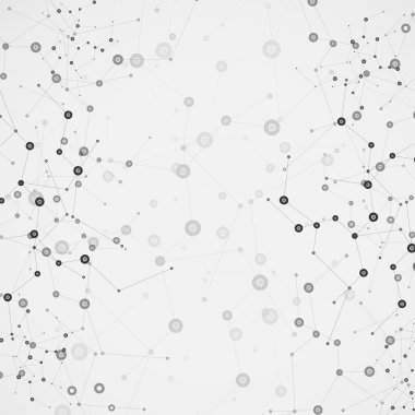 Bilim molekülü tasarımı. Vektör arkaplanı