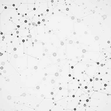 Bilim molekülü tasarımı. Vektör arkaplanı