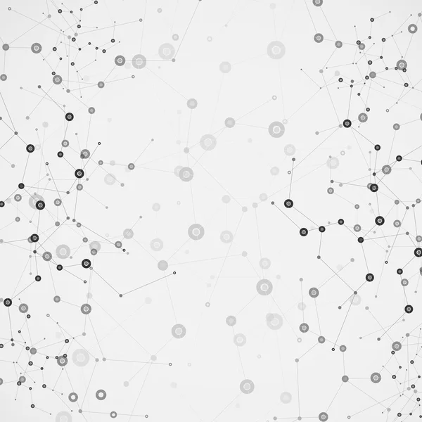 Bilim molekülü tasarımı. Vektör arkaplanı