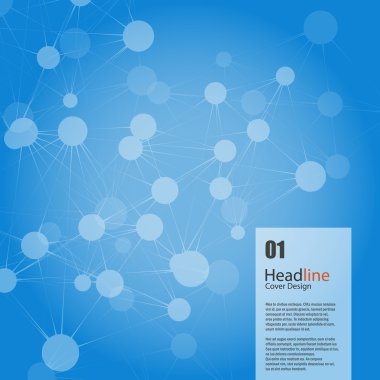 Vektör arka plan bağlamak. Başlık tasarım