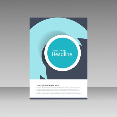 Broşür iş tarzı kapak şablonu