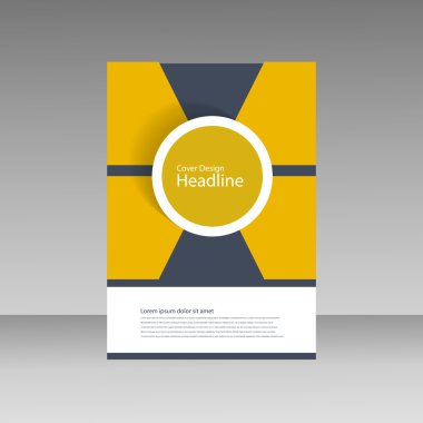 Broşür iş tarzı kapak şablonu