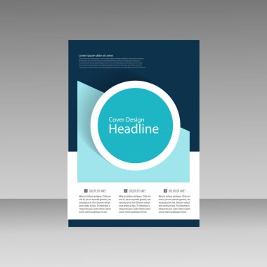 Broşür iş tarzı kapak şablonu