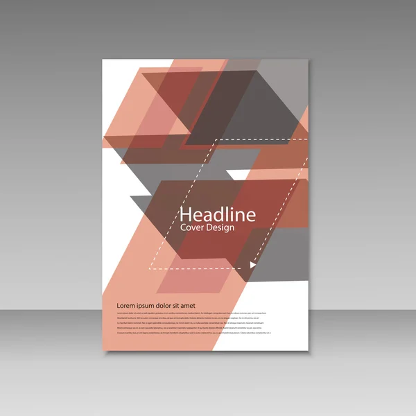Modèle de brochure mise en page, rapport annuel de conception de couverture, magazine, dépliant, magazine, livret — Image vectorielle
