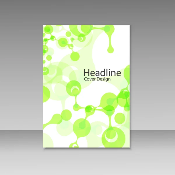 Composizione astratta di collegamento per la relazione annuale, il modello di brochure, la copertina del libro. Illustrazione vettoriale — Vettoriale Stock