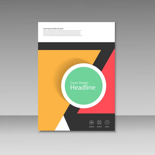 Vector cover ontwerp voor brochure sjabloon — Stockvector