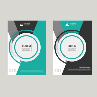 Vektör broşür broşür ve ilan şablon A4 boyutu tasarım, faaliyet raporu, kitap kapak düzeni tasarımı, arka kapak tasarımı