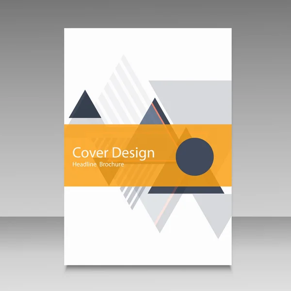 Diseño de plantilla de folleto, informe anual de diseño de portada — Archivo Imágenes Vectoriales