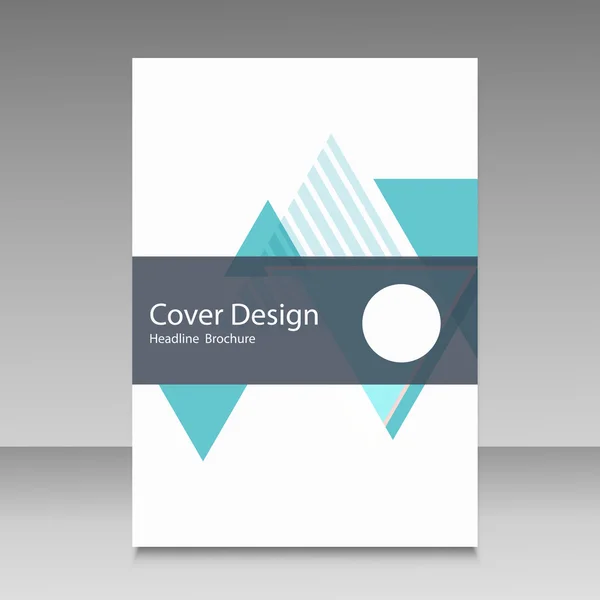 Brochure template layout, cover design annual report — Stock Vector