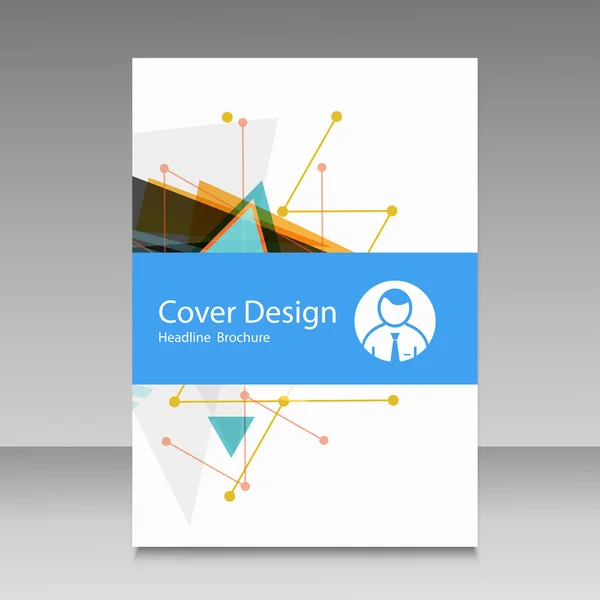 Informe anual de diseño de portada — Archivo Imágenes Vectoriales