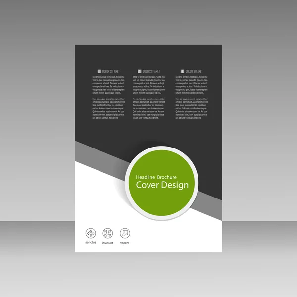 Brochure zakelijke stijl voorbladsjabloon — Stockvector