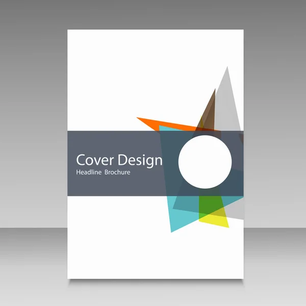 Broşür şablonu düzeni, kapak tasarım yıllık raporu — Stok Vektör