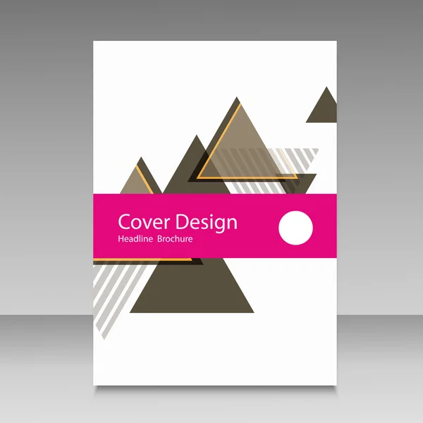 Brochure sjabloon lay-out, cover ontwerp-jaarverslag — Stockvector