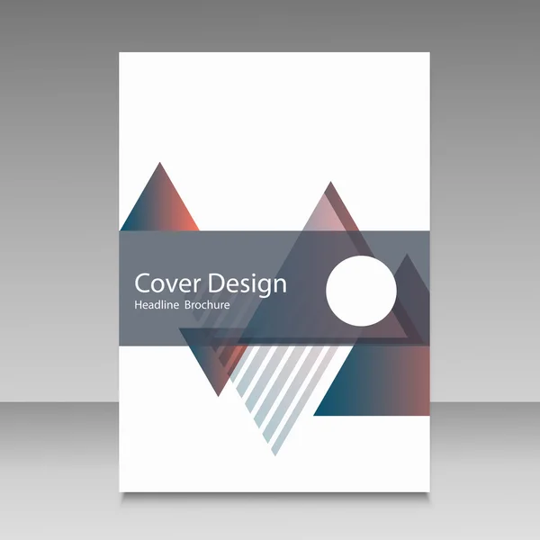 Макет шаблона брошюры, годовой отчет по дизайну обложки — стоковый вектор