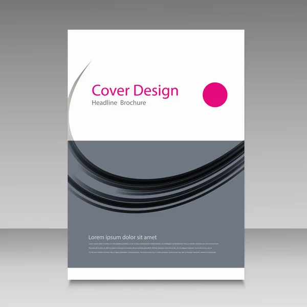 Abstracte dekking brochure achtergrond — Stockvector