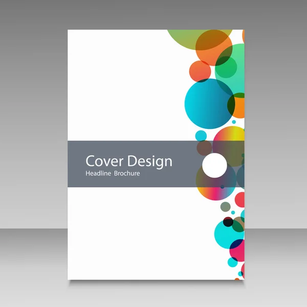 Vektor flache Quadrate Design Information Broschüre Cover — Stockvektor