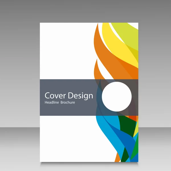 ブラジルの旗の色のパンフレット。ベクトルカラーコンセプト。表紙、本、ウェブサイトの背景のデザイン — ストックベクタ