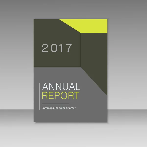 Modelo de brochura de negócios do relatório anual. Capa apresentação do livro em design abstrato — Vetor de Stock