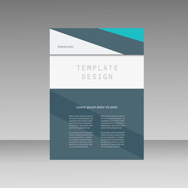 Raport anual șablon de broșură de afaceri. Prezentare carte de copertă în design abstract — Vector de stoc