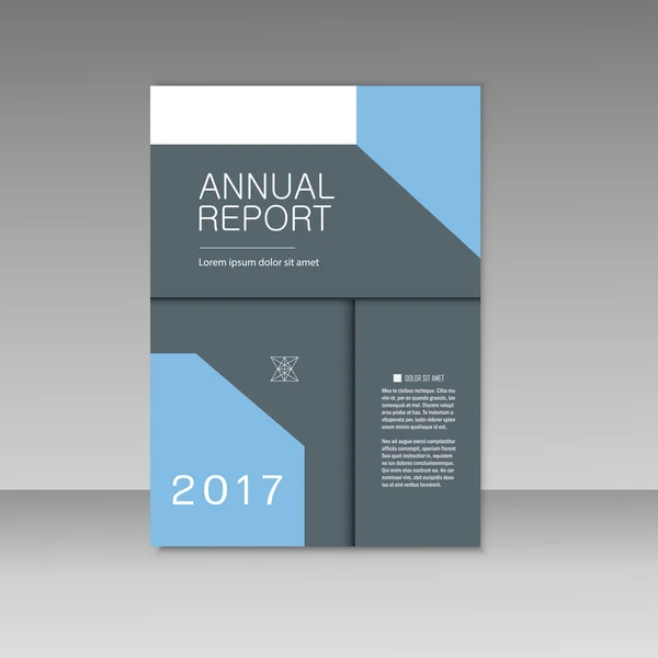 Modèle de brochure d'affaires du rapport annuel. Présentation du livre de couverture dans le design abstrait — Image vectorielle