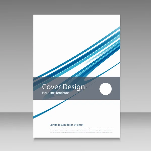 Design astratto della brochure della linea — Vettoriale Stock