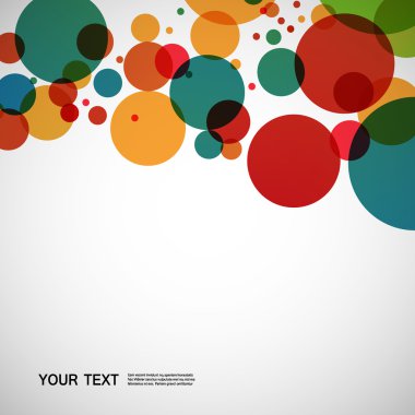 vektör arka plan tasarımı büyük renkli topları