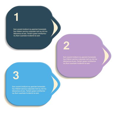 Bilgi grafikleriniz için soyut renk vektörü şekilleri