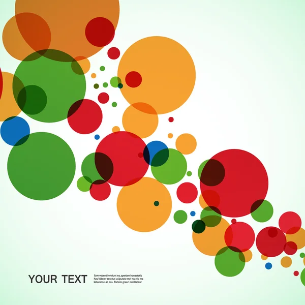 Conception de fond vectoriel de grandes boules de couleur — Image vectorielle
