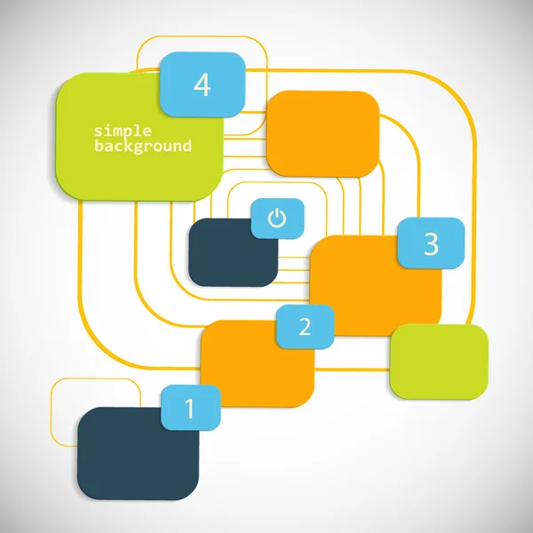 Elementos vectoriales coloreados para texto y símbolos — Vector de stock