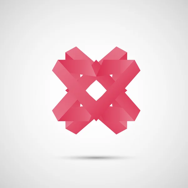 Bella origami colore creativo icona di design eps . — Vettoriale Stock