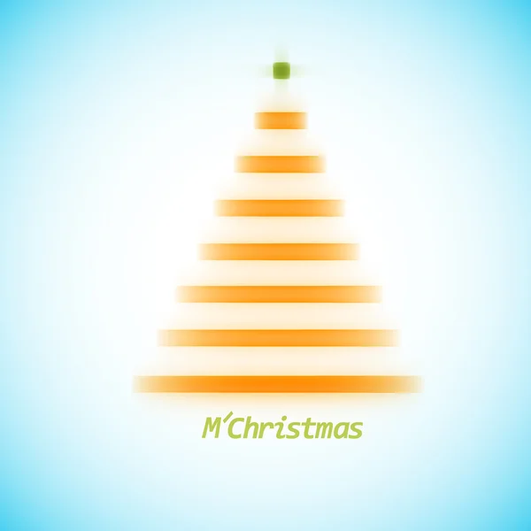 Weihnachtsbaum-Symbol auf einfachem Hintergrund — Stockvektor
