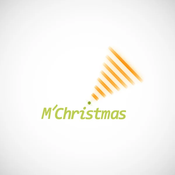 Weihnachtsbaum-Symbol auf einfachem Hintergrund — Stockvektor