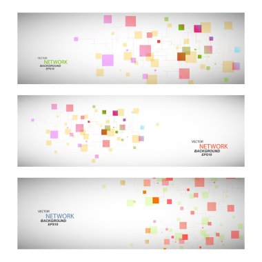 vektör renk ağ bağlantısı ve dna atom