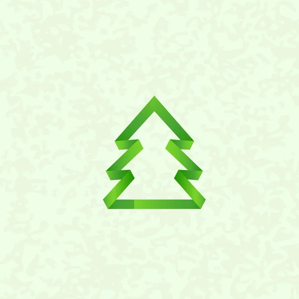 Pomul de Crăciun pentru sărbătorirea sărbătorilor de iarnă — Vector de stoc