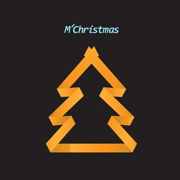 Vánoční strom pro oslavu zimní prázdniny — Stockový vektor