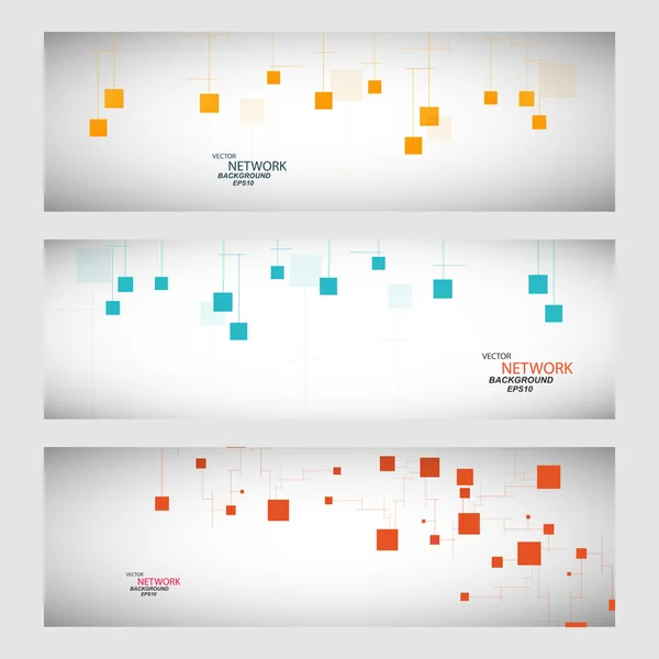 Sambungan jaringan warna vektor dan atom DNA - Stok Vektor