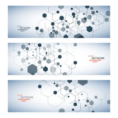 vektör renk ağ bağlantısı ve dna atom