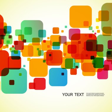 Kare renkli öğesi.