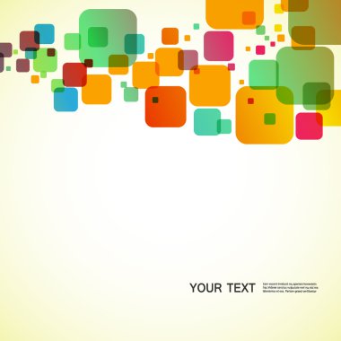 Kare renkli öğesi.