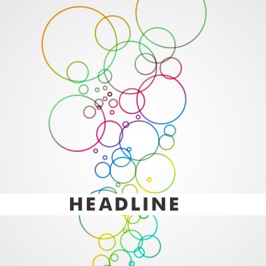 hafif bir arka plan üzerinde renkli daireler