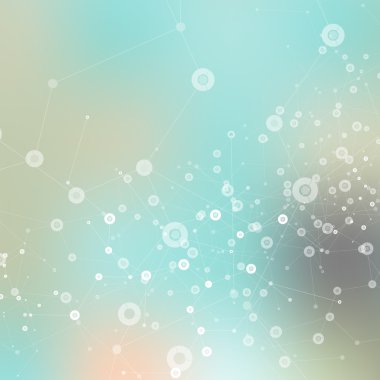 Arka plan bulanıklık bir moleküler yapısı ile