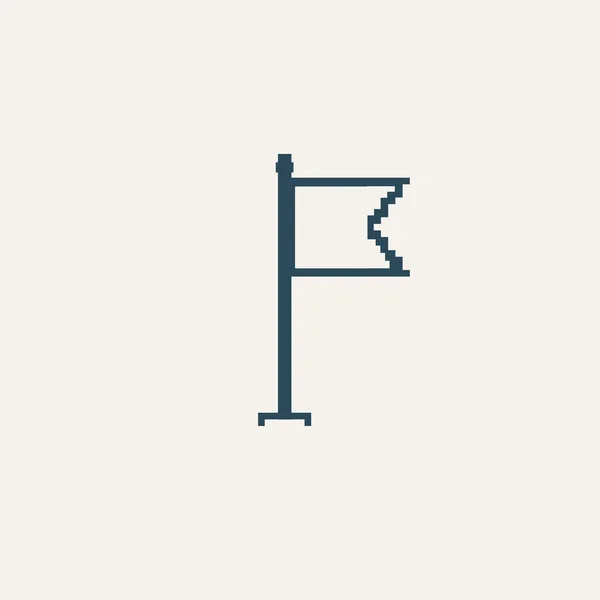 Bandiera icona pixel elegante semplice . — Vettoriale Stock