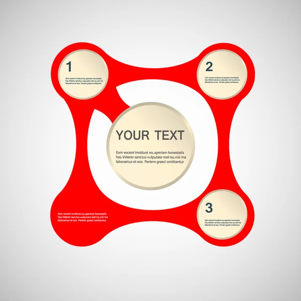 Infografías de forma abstracta — Archivo Imágenes Vectoriales