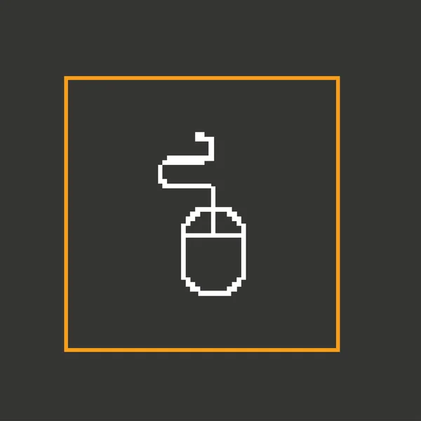 Simple souris icône pixel élégant — Image vectorielle