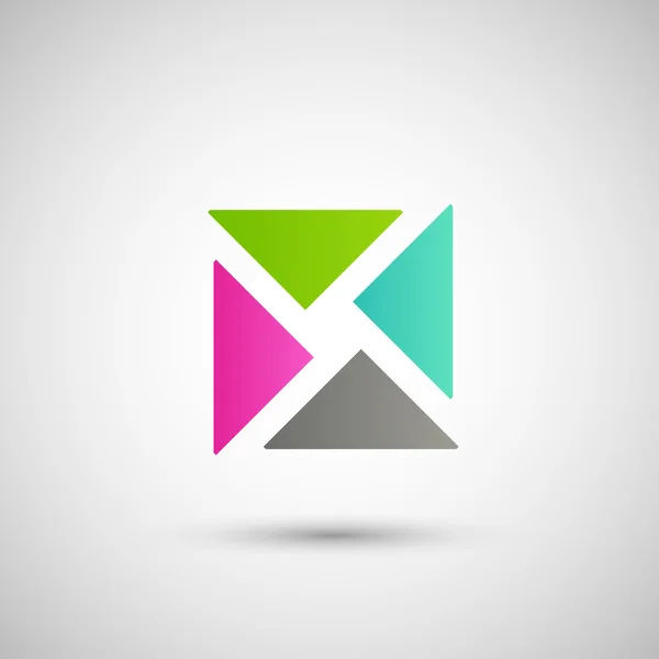 Color line abstracte symbool. — Stockvector