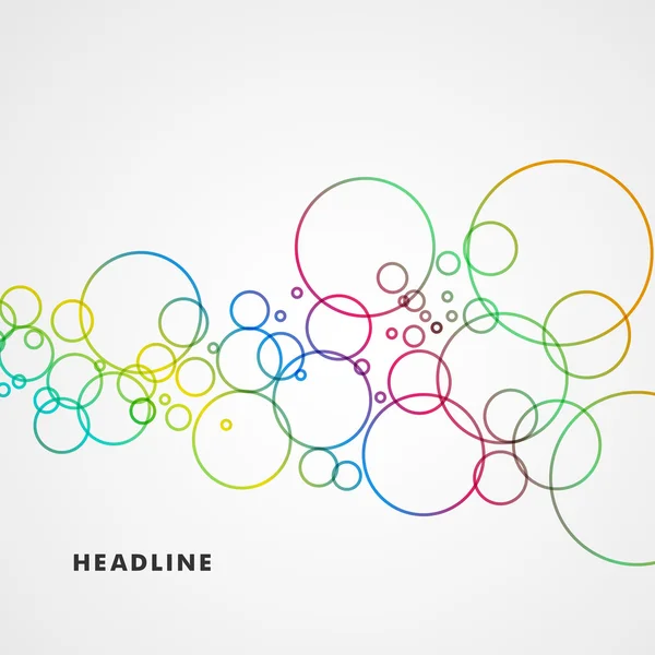 hafif bir arka plan üzerinde renkli daireler