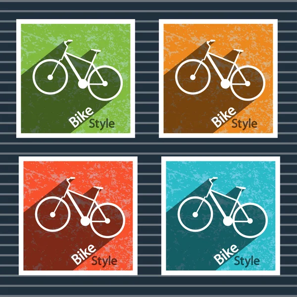 Imágenes bicicleta en el fondo — Vector de stock